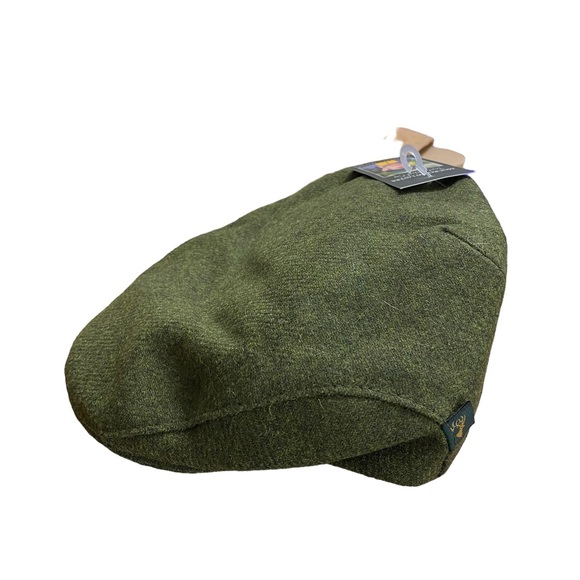 Mucros Weavers Irish Flat Cap Men's Tweed Hat Trinity Cap Made in Ireland Green - Picture 5 of 12